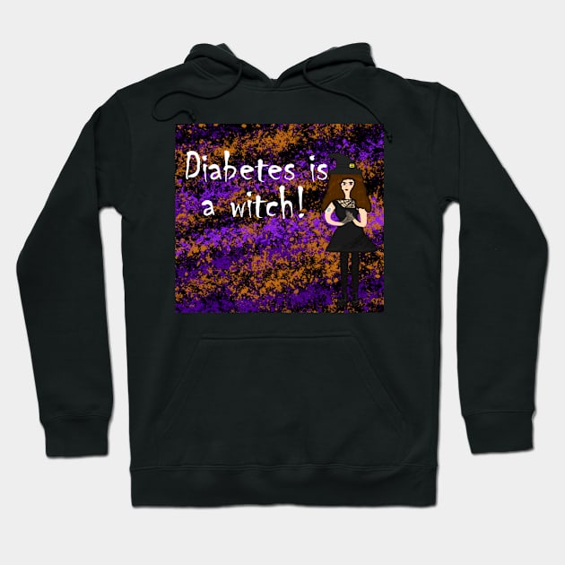 Diabetes is a Witch! Hoodie by CatGirl101